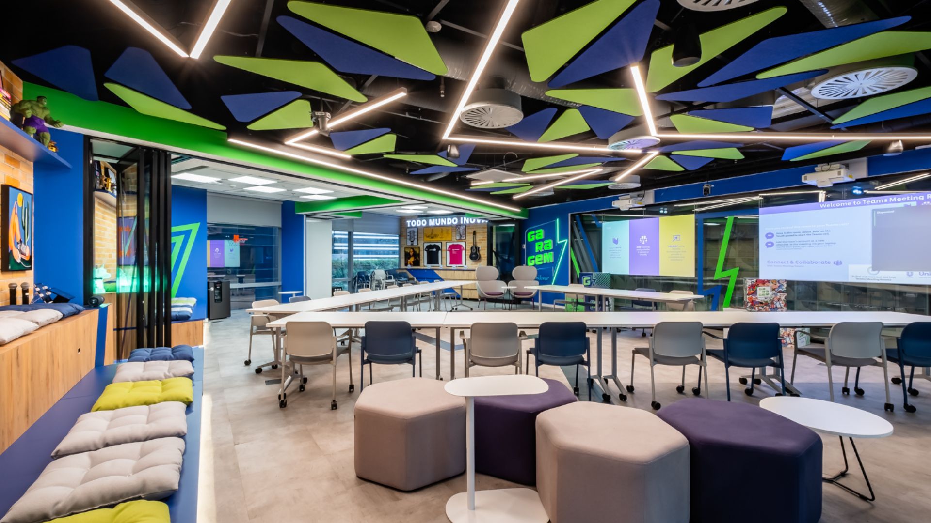 Espaço da Garagem Unilever que sediará o evento Startup Weekend BeautyTech