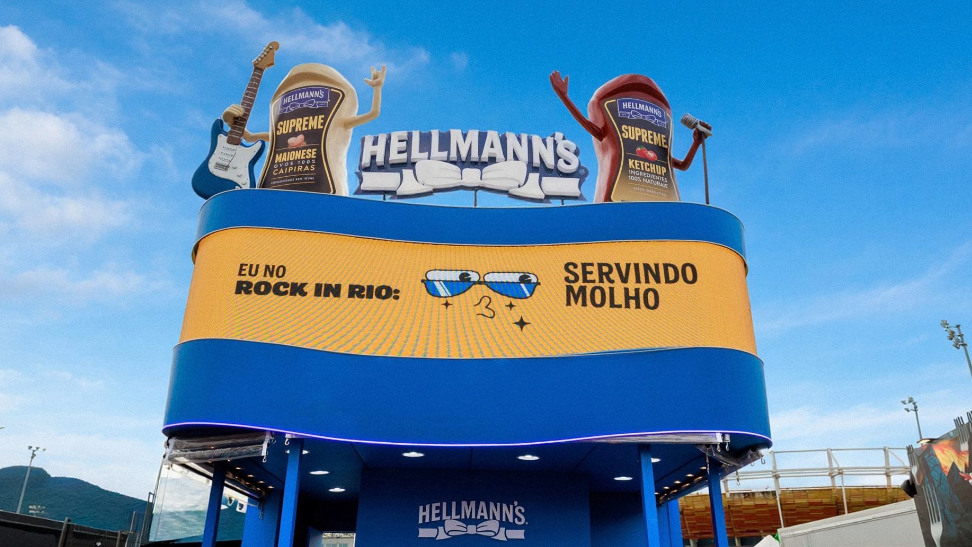 Estande de festival da Hellmann's no Rock in Rio.